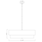 Z-Lite Counterpoint Chandelier, 6-Light, 31.5 In.W x 10.5 In.H, Matte Black/White 495P32-MB - alternate 8
